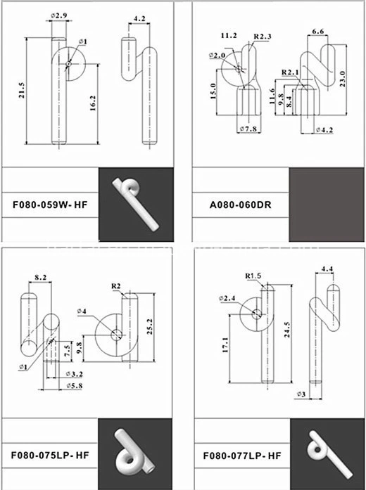 Hot Selling High Performance Textile Machine Spare Top Pick Ceramic Wire Guides Parts