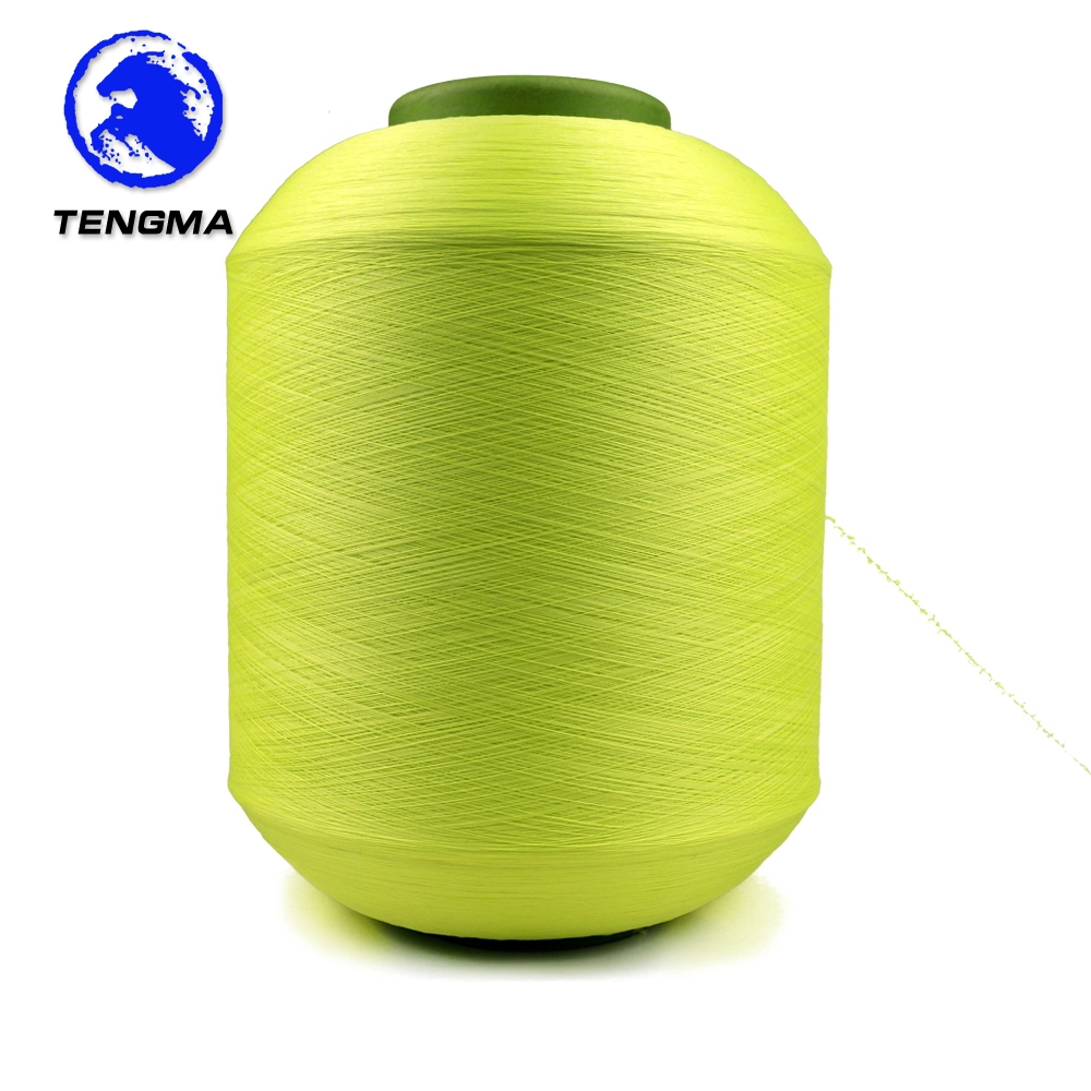 AA Grade Free Sample Dope-Dyed Textile 4075 Polyester Spandex Covered Yarn