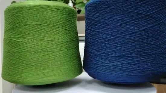 Fils acryliques solides teints à 100 % 28/2 nm pour le tissage de couvertures