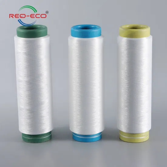 POY 50d/72f 100 % fils de polyester recyclés pour le tissage avec Grs